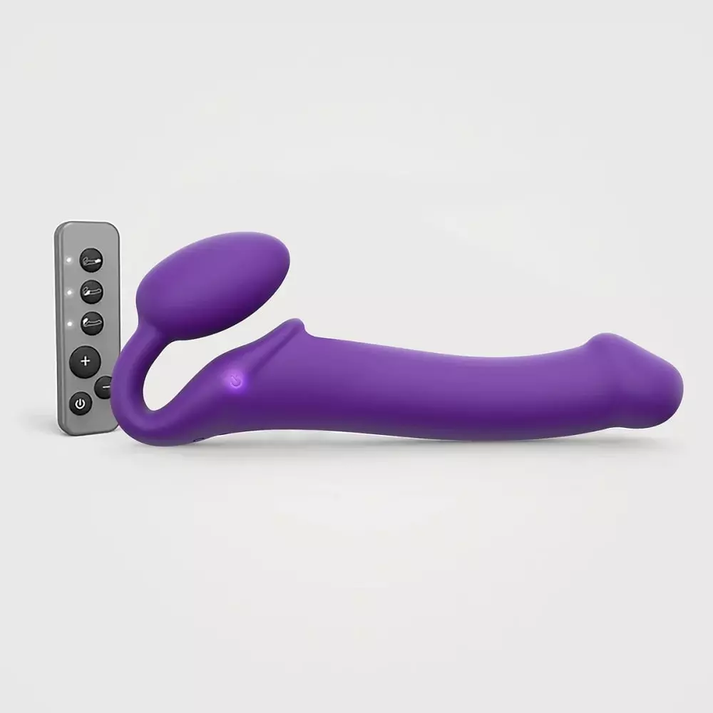 Strap-On Me Silicone Bendable Vibrating Strapless Strap-On PR LG